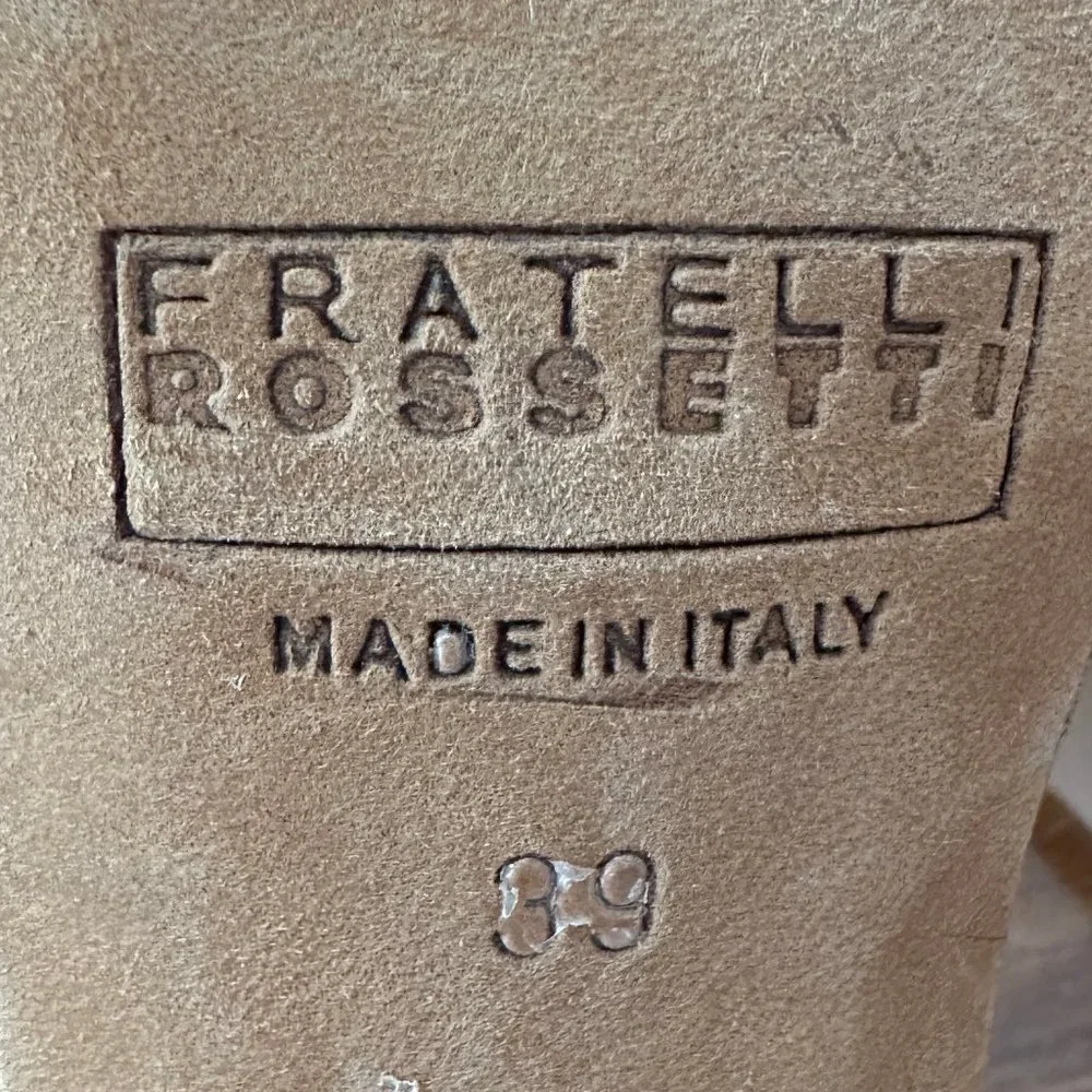 FRATELLI ROSSETTI made in Italy | Blue Suede Sling-Back Sandals, Size 39 - Picture 4 of 7